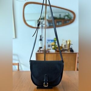 Vintage 1980's Coach No 9750 Riding Bag in Black